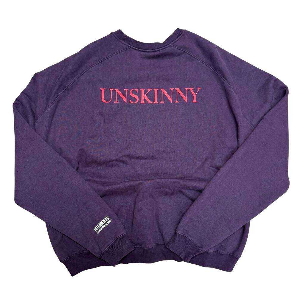 VETEMENTS  Vêtements A/W2017 'Unskinny' Oversized Sweatshirt Size XS